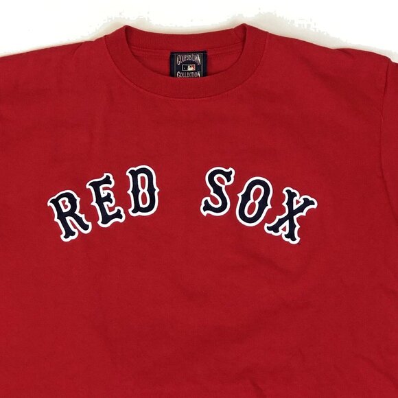 Carlton Fisk Boston Red Sox 27 Cooperstown Collection Red T Shirt Size Large MLB - Picture 4 of 8